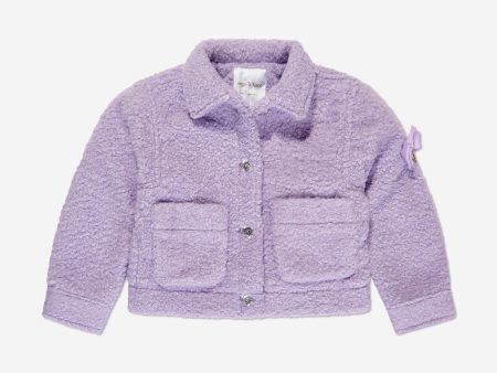 Angels Face Girls Whistler Fleece Jacket in Purple Discount