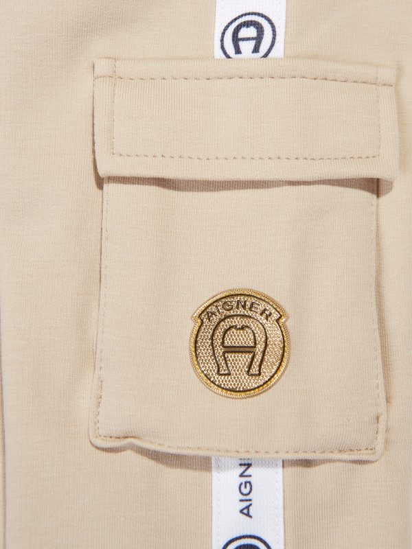 Aigner Baby Boys Cargo Joggers in Beige Supply