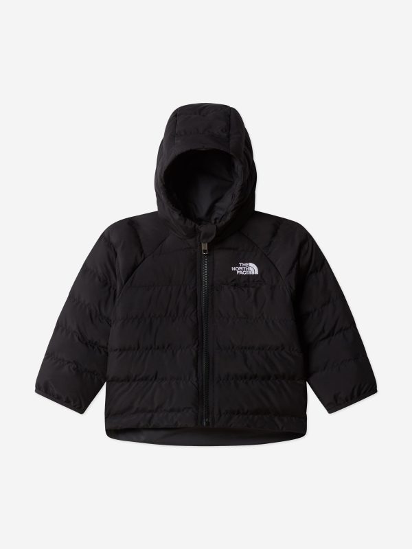 The North Face Baby Reversible Perrito Hooded Jacket in Black on Sale