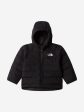 The North Face Baby Reversible Perrito Hooded Jacket in Black on Sale