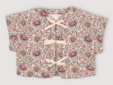 Girls Pink Flower Gilet on Sale