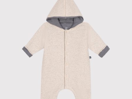 Baby Boys & Girls Beige Padded Babysuit Fashion