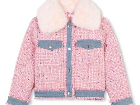 Girls Pink Padded Jacket Online