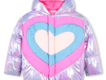 Girls Violet Padded Jacket Fashion