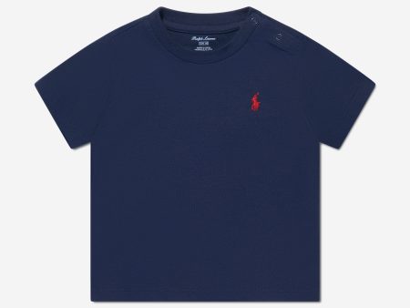 Baby Boys Cotton Jersey Logo T-Shirt Online now