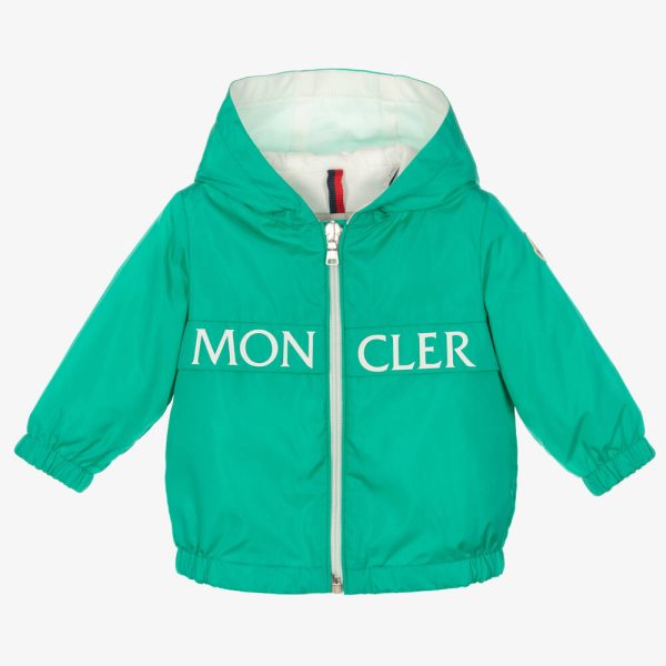 Baby Boys & Girls Green Zip-Up Jacket Online Sale