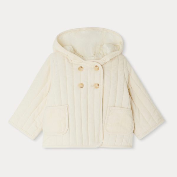 Baby Boys & Girls Ivory Corduroy Jacket on Sale