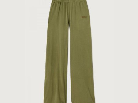 Women Green Cotton Trousers For Sale