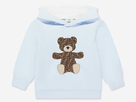 Baby Boys Bear Hoodie in Blue Online