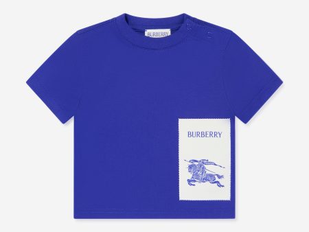 Baby Boys EKD Label Cedar T-Shirt in Blue For Discount