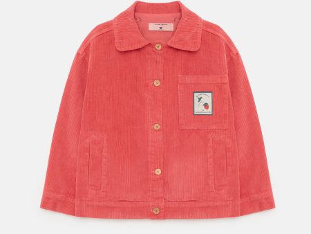 Girls Red Corduroy Jacket Online Sale