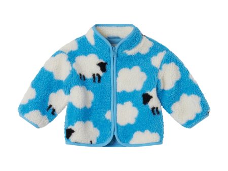 Baby Boys & Girls Blue Sherpa Jacket Cheap