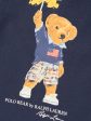 Ralph Lauren Baby Boys Sparkle Bear Romper in Navy Hot on Sale