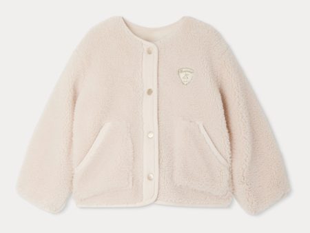 Girls White Fleece Jacket Discount