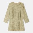 Girls Beige Floral Dress For Cheap