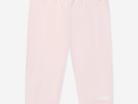 Baby Girls Logo Joggers in Pink Discount